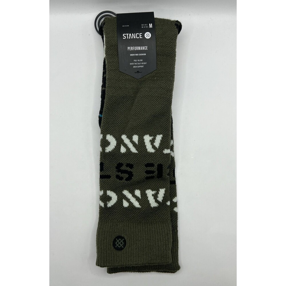 Stance Barracks Snow Socks Poly Blend Size Medium Men's 6-8.5, Women's 8-10.5